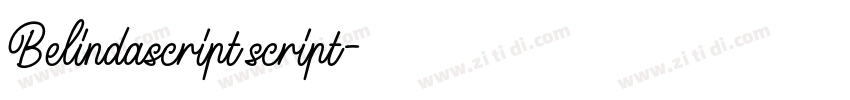 Belindascript script字体转换